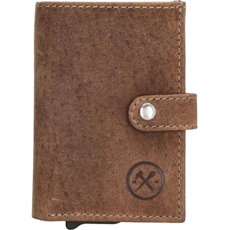 Πορτοφόλι Safety wallet hide & stitches Brown (20208-006)